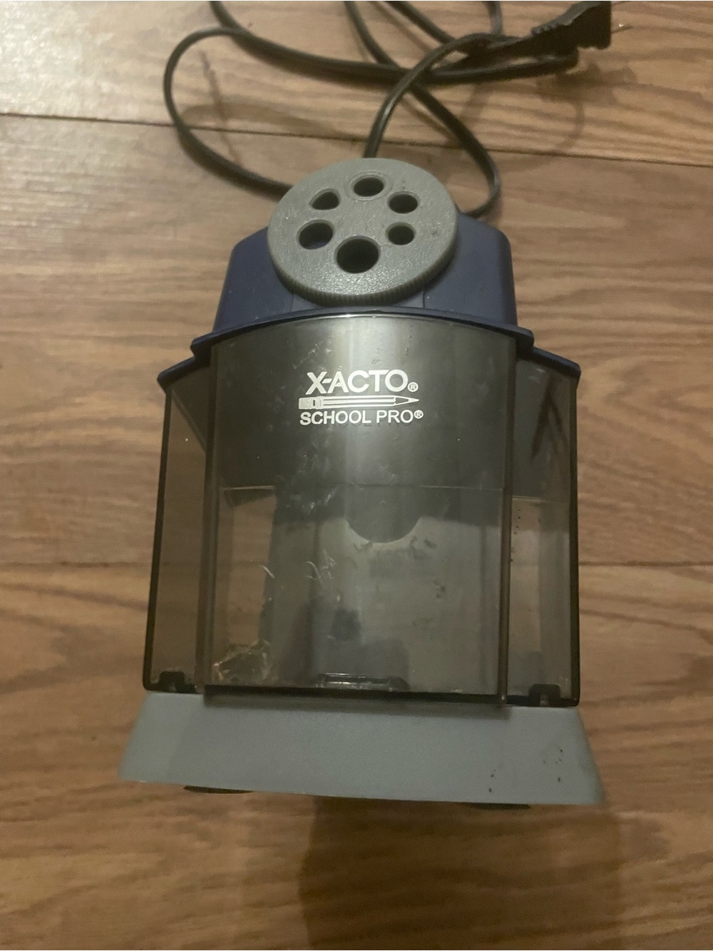 X-acto School Pro Electric Pencil Sharpener — Blue & Gray